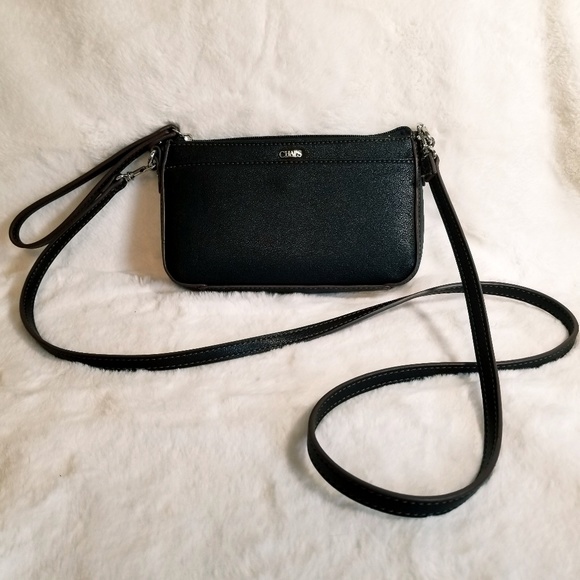 Chaps Handbags - CHAPS Black Crossbody Bag.